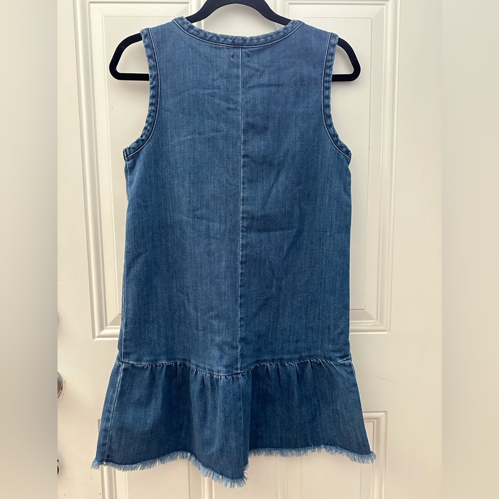 Aerie Nautical Rope Lace-Up Denim Dress - Picture 5 of 6